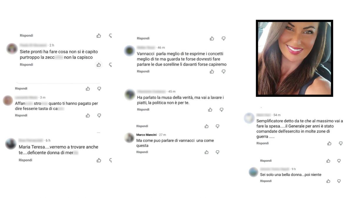 Pubblica un video contro Vannacci, giornalista salentina inondata di minacce e insulti sessisti Pubblica un video contro Vannacci, giornalista salentina inondata di minacce e insulti sessisti