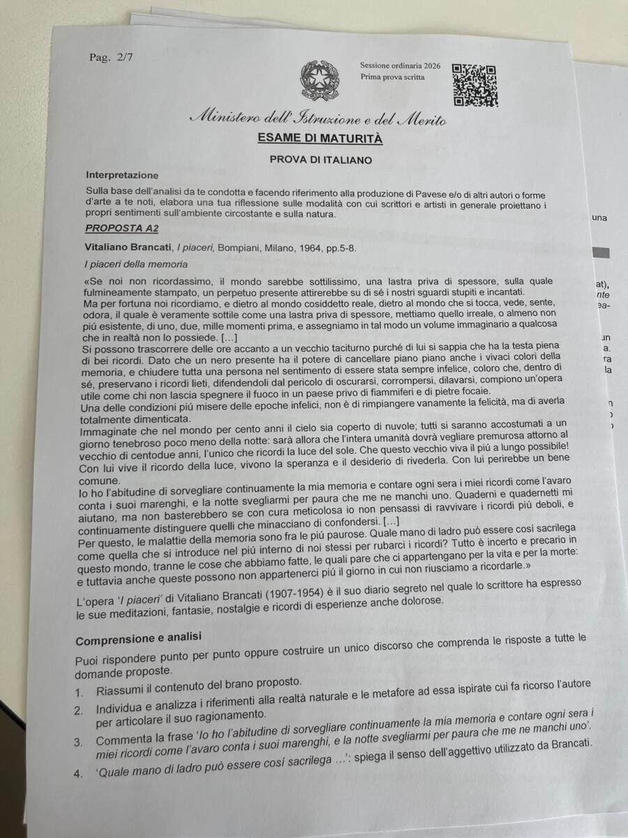 Maturità, via agli esami per oltre 527mila studenti: le tracce della prima prova – FOTO Maturità, via agli esami per oltre 527mila studenti: le tracce della prima prova – FOTO