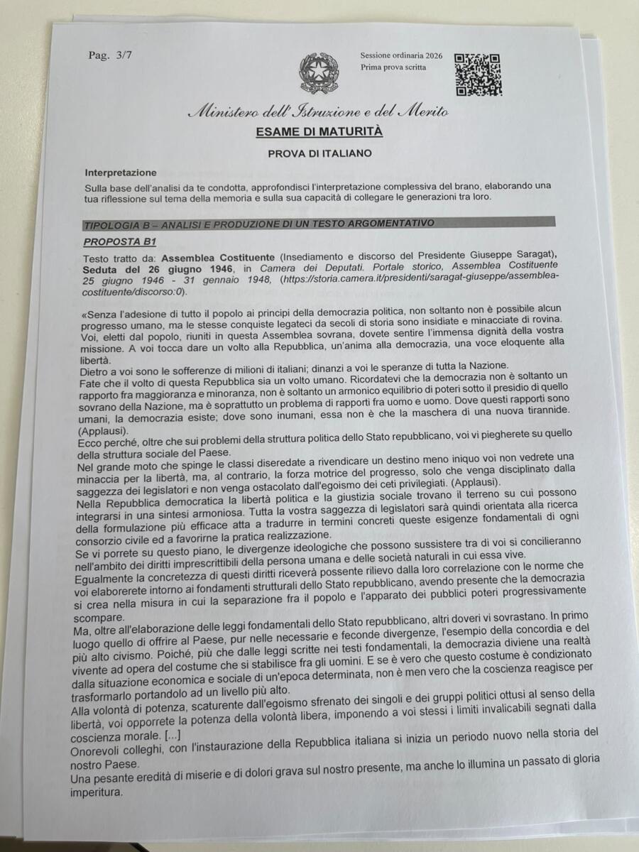 Maturità, via agli esami per oltre 527mila studenti: le tracce della prima prova – FOTO Maturità, via agli esami per oltre 527mila studenti: le tracce della prima prova – FOTO