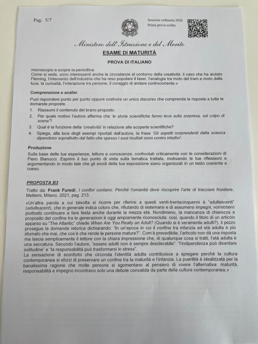 Maturità, via agli esami per oltre 527mila studenti: le tracce della prima prova – FOTO Maturità, via agli esami per oltre 527mila studenti: le tracce della prima prova – FOTO