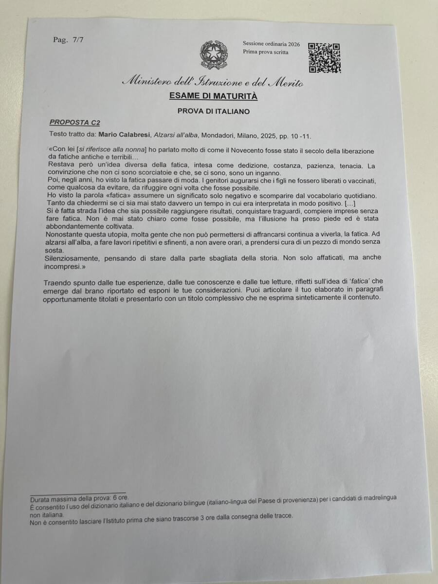 Maturità, via agli esami per oltre 527mila studenti: le tracce della prima prova – FOTO Maturità, via agli esami per oltre 527mila studenti: le tracce della prima prova – FOTO