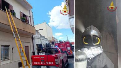 Paura a Villa Castelli, divampano le fiamme in un’abitazione: intervengono i vigili del fuoco