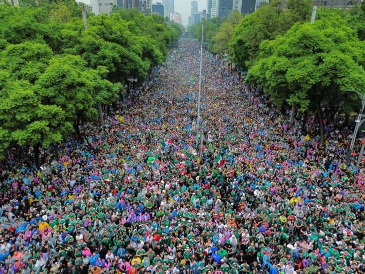 Mondiali: Zócalo e Ángel al limite della capienza a Città del Messico Mondiali: Zócalo e Ángel al limite della capienza a Città del Messico