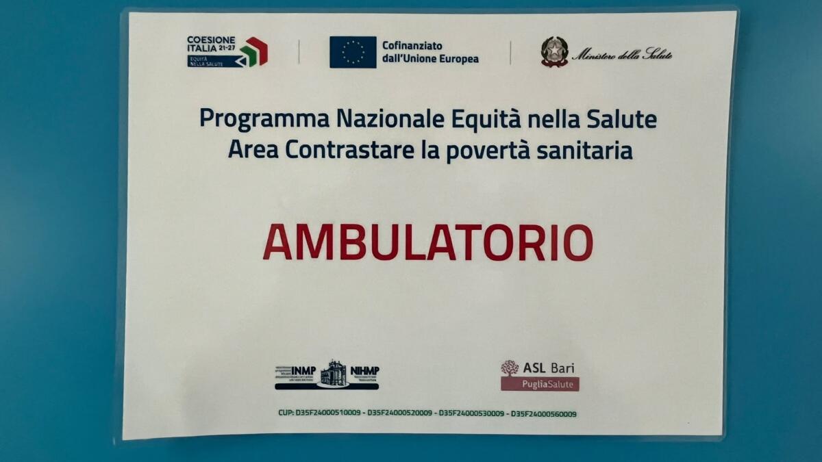 Altamura, la sanità più vicina a persone fragili e in difficoltà: ecco il nuovo ambulatorio di prossimità – FOTO Altamura, la sanità più vicina a persone fragili e in difficoltà: ecco il nuovo ambulatorio di prossimità – FOTO