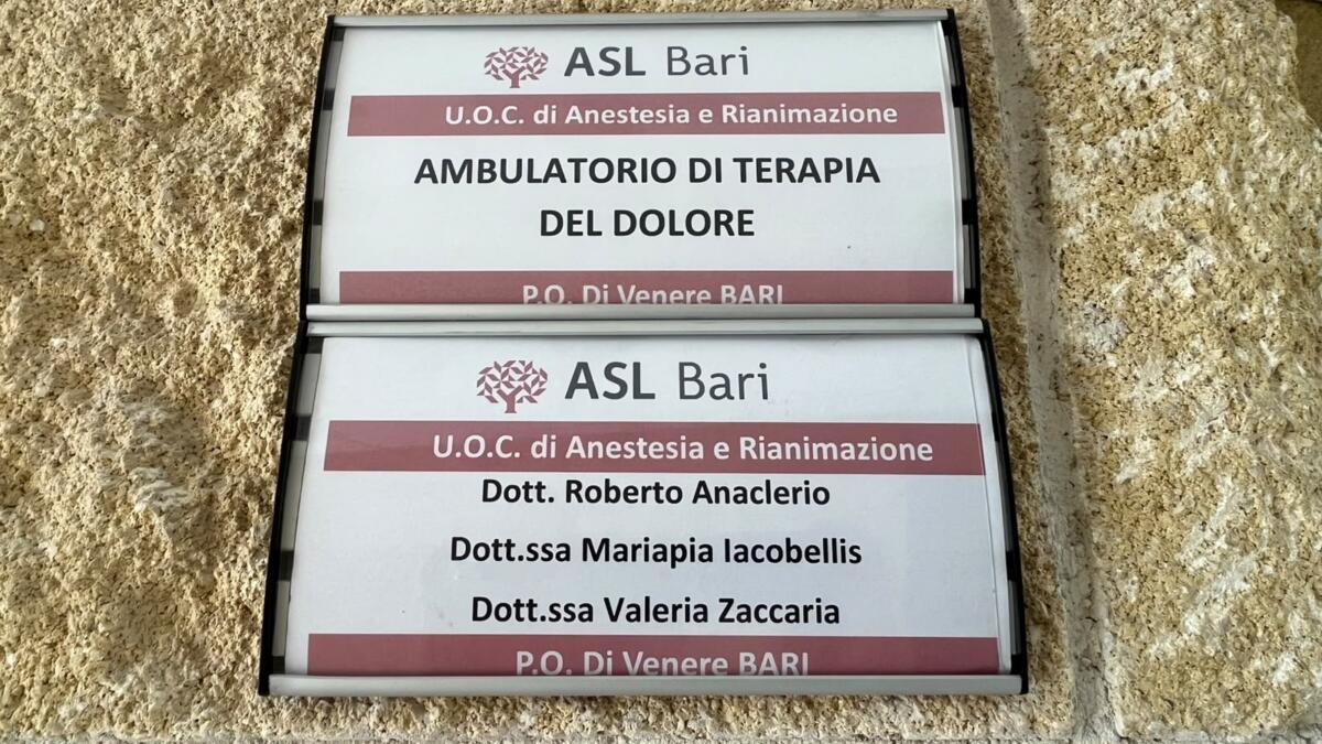 Bari, nuovo volto per la Terapia del dolore al Di Venere: spazi ampliati e 2.500 pazienti curati in sei mesi – FOTO Bari, nuovo volto per la Terapia del dolore al Di Venere: spazi ampliati e 2.500 pazienti curati in sei mesi – FOTO
