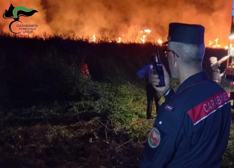 incendio salento