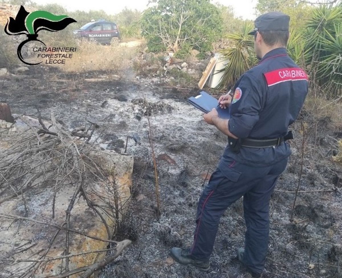 Incendi nel Salento, controlli a tappeto dei carabinieri: tre arresti e otto denunce – FOTO