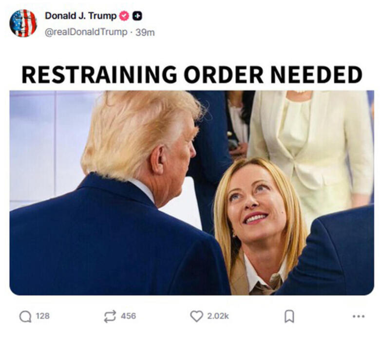 meme trump meloni