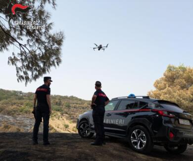 Emergenza incendi nel Tarantino: i carabinieri intensificano i controlli a Ginosa, Laterza e Castellaneta