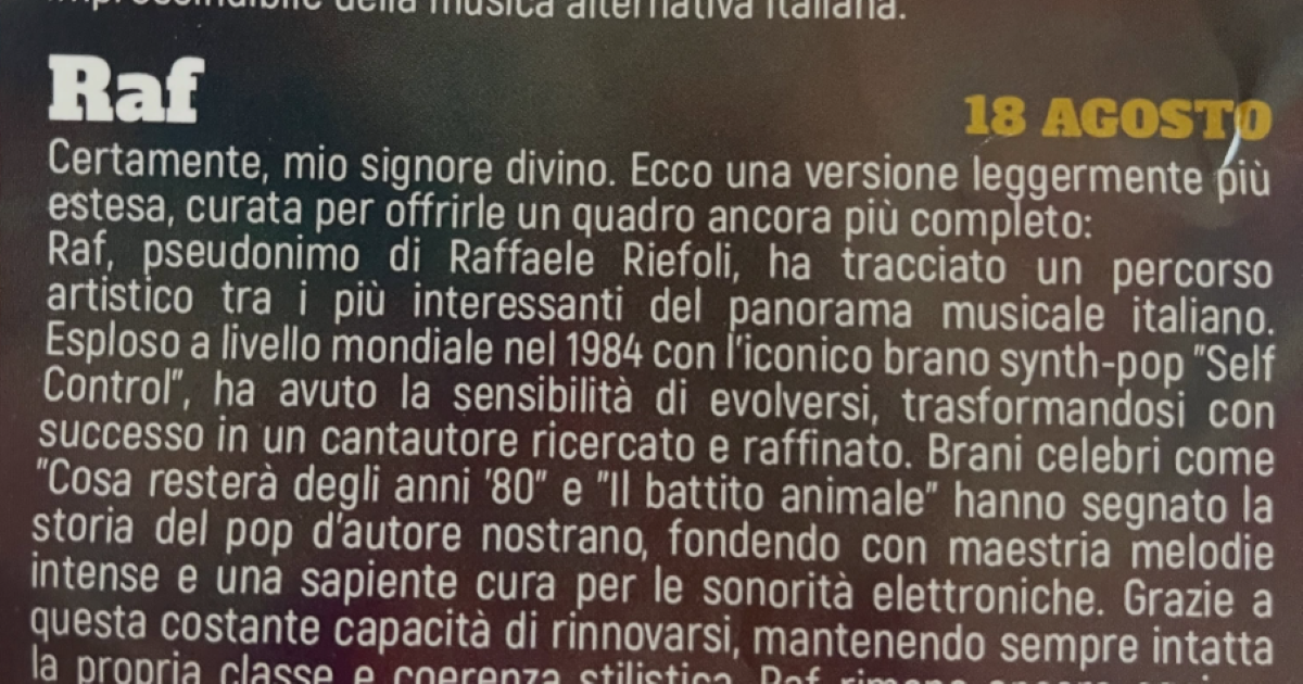 Gaffe a Presicce: la brochure del festival stampata con il prompt di ChatGPT fa il giro del web Gaffe a Presicce: la brochure del festival stampata con il prompt di ChatGPT fa il giro del web