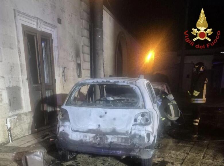 incendio san donato di lecce