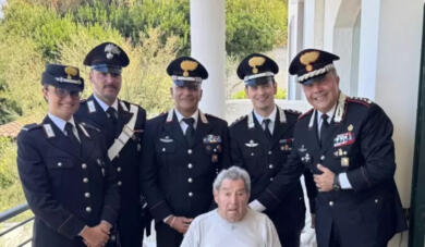 Rodi Garganico, carabinieri in festa: il sottotenente Potito Carlo Formosa compie 100 anni