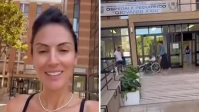 Bari, il figlio si rompe una gamba e viene operato al Pediatrico: influencer georgiana ringrazia i medici – VIDEO