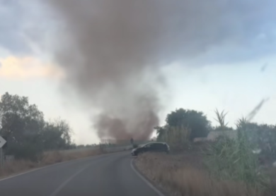 Maltempo in Puglia, temporali e prime piogge: tromba d’aria tra Soleto e Martano – VIDEO