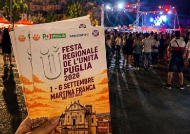 Martina Franca, tutto pronto per la festa regionale dell’Unità del Pd Puglia: il programma della prima giornata
