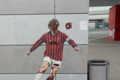 Vandalizzato sotto Casa Milan il murales dedicato a Franco Baresi
