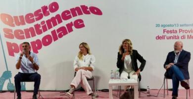 Festa dell’Unità di Modena, Decaro con Bonaccini e Salis: «Il mio futuro? Mi vedo a lungo in Puglia»
