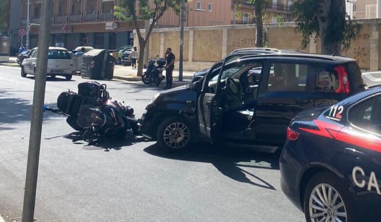 incidente moto carabinieri