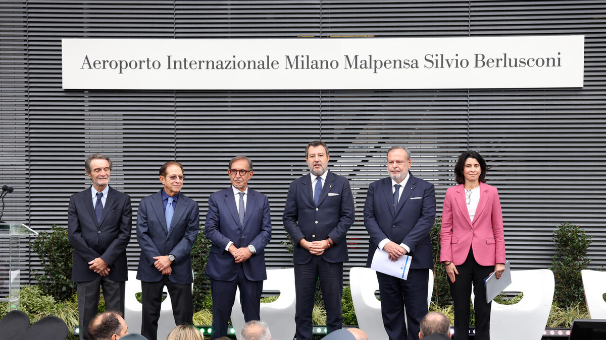 Ufficiale la denominazione di Malpensa a Silvio Berlusconi. Paolo: «Tributo a un uomo che ha dato amore» – VIDEO