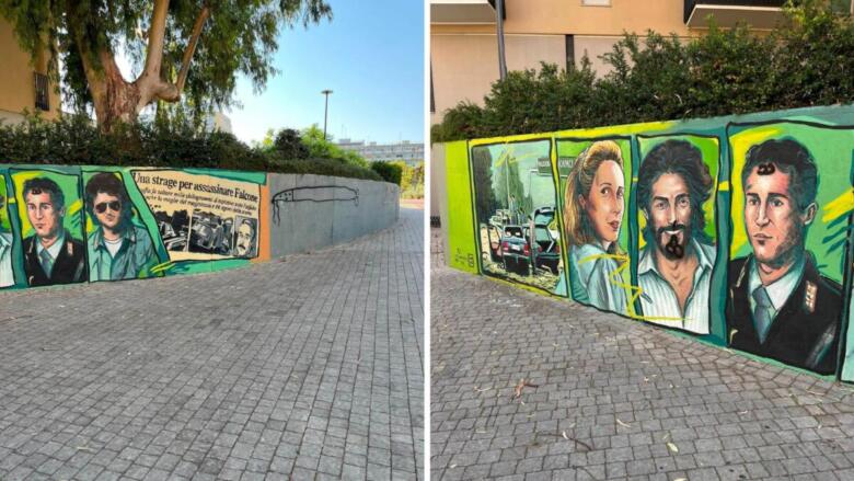 murale falcone