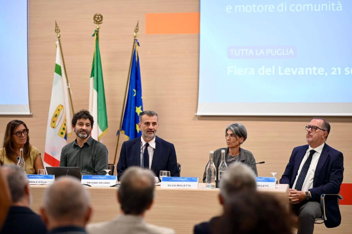 “Scuole di Comunità”, la Puglia lancia in Fiera il patto educativo: aule aperte al territorio oltre la didattica “Scuole di Comunità”, la Puglia lancia in Fiera il patto educativo: aule aperte al territorio oltre la didattica