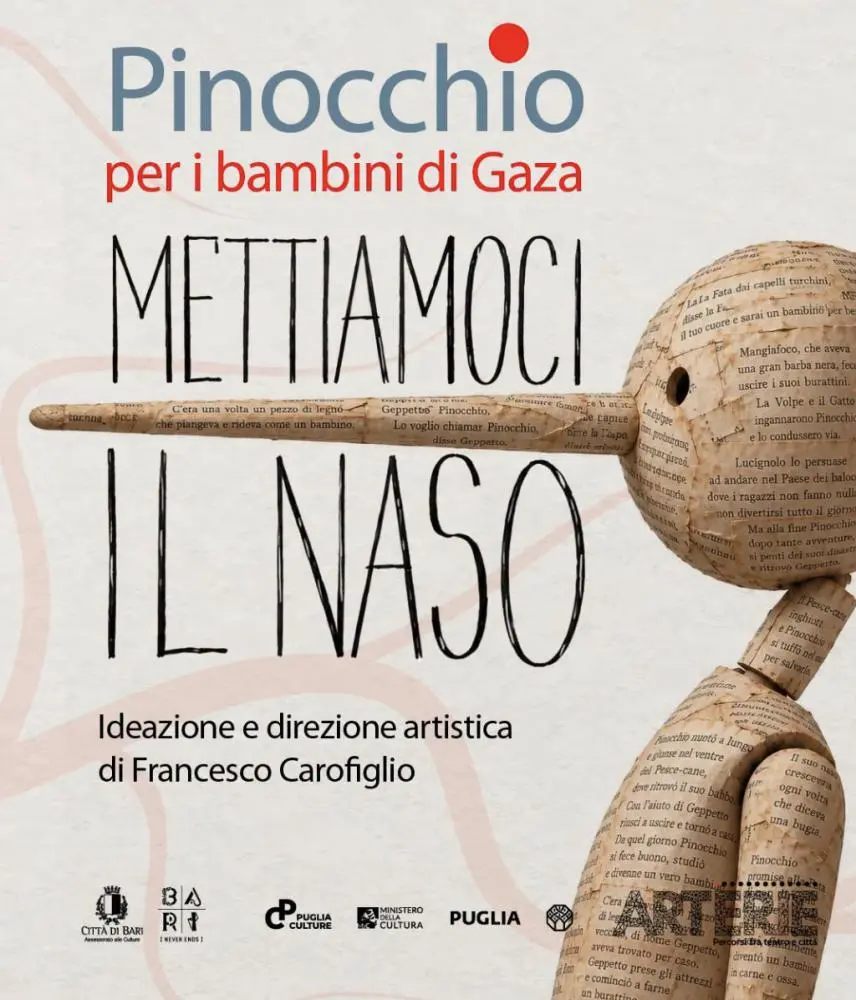 “Mettiamoci il naso”: a Bari Gassmann, Travaglio e Consoli raccontano Pinocchio per i bambini di Gaza