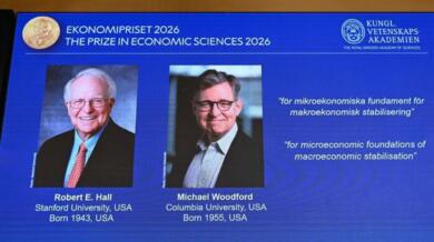 Nobel per l’Economia a Robert E. Hall e Michael Woodford per studi su stabilizzazione macroeconomica