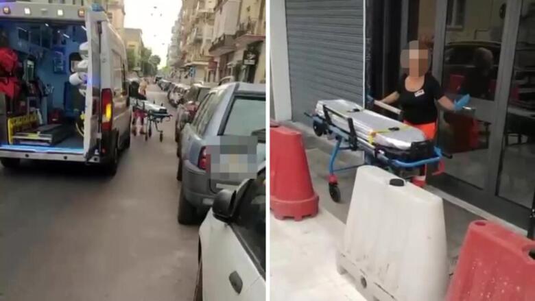 ambulanza bloccata bari