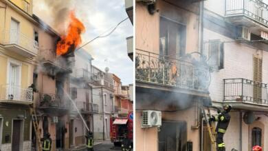 San Nicandro Garganico, incendio in casa dopo l’esplosione di una bombola: grave un uomo