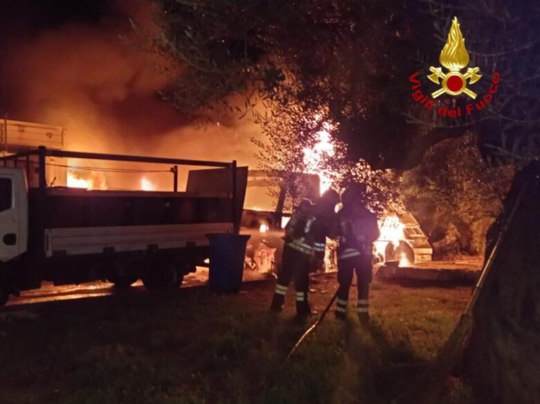 incendio azienda raccolta rifiuti