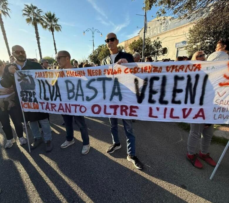 manifestazione ex ilva taranto