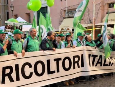 Agricoltori pugliesi a Roma, la protesta a Montecitorio: «Prezzi crollati e costi alle stelle, così si muore» – VIDEO