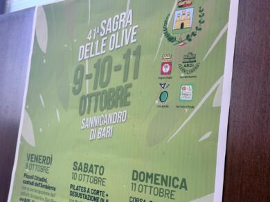 Sannicandro di Bari, torna la Sagra delle olive. Paolicelli: «Sostegno concreto ai nostri agricoltori»
