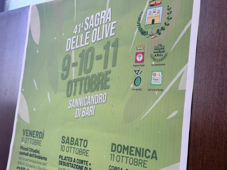 la locandina della sagra delle olive