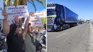 Caro carburanti, in Puglia manifestano anche i pescatori: continuano i presìdi di tir e agricoltori