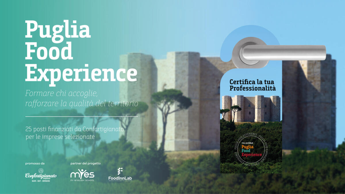 Puglia Food Experience, al via la prima edizione: 30 aziende per qualificare l’accoglienza pugliese Puglia Food Experience, al via la prima edizione: 30 aziende per qualificare l’accoglienza pugliese
