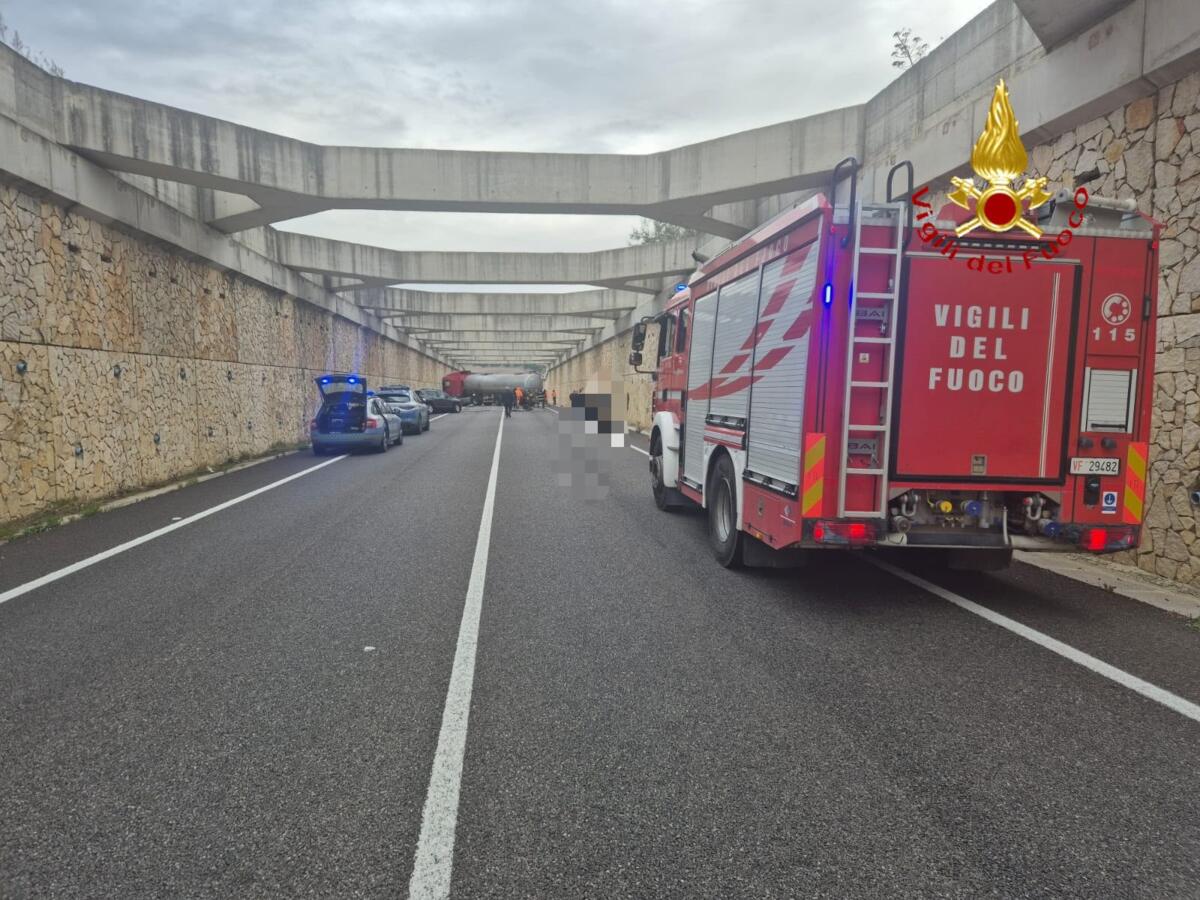 Scontro tra un camion di bitume e un’auto sulla Ss 655 Bradanica, tre feriti: due sono gravi