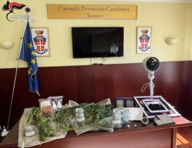 Leporano, coltiva cannabis nel ripostiglio: scoperta una vera e propria serra, arrestato 31enne